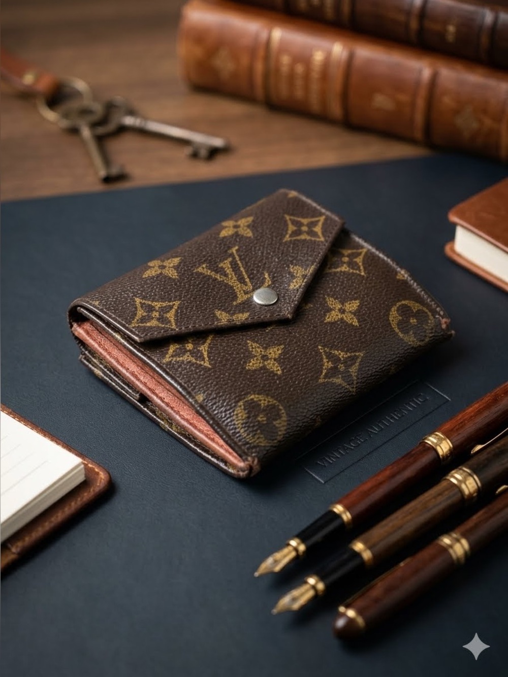 LOUIS VUITTON Vintage Monogram Elise Trifold Wallet